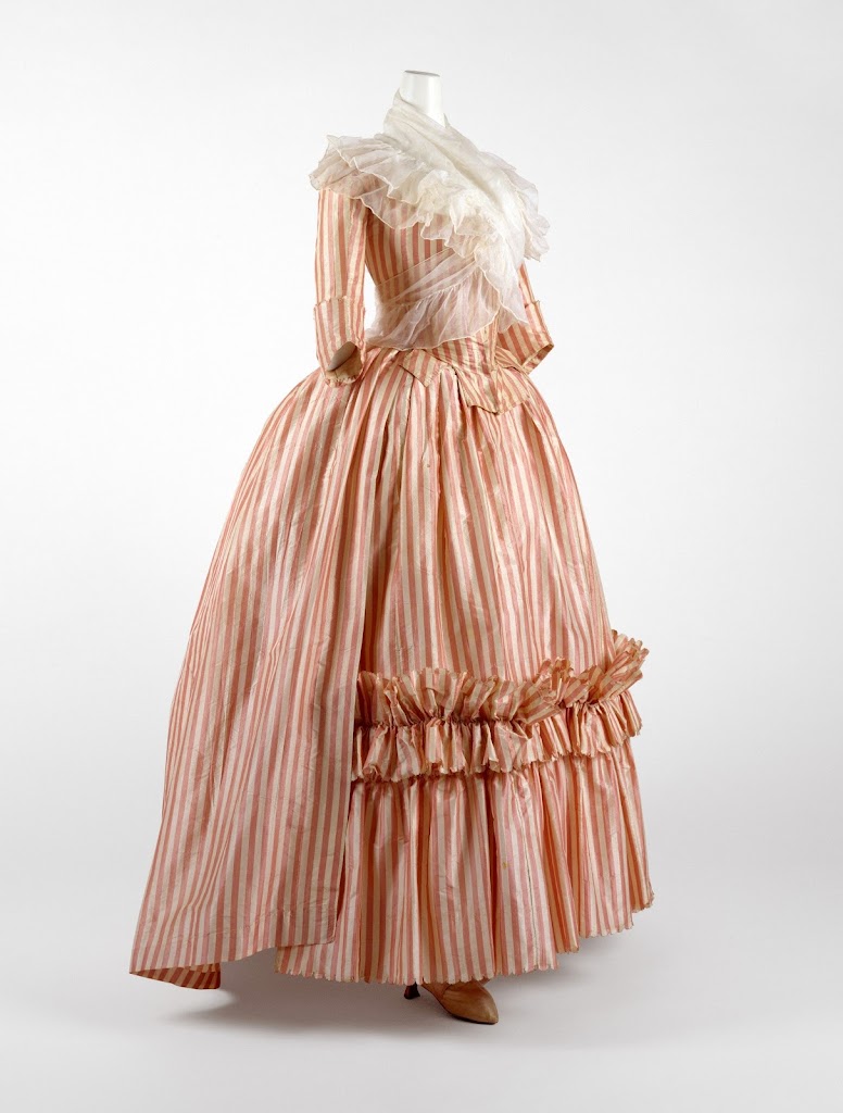 French Robe à l'Anglaise and fichu via the Metropolitan Museum of Art